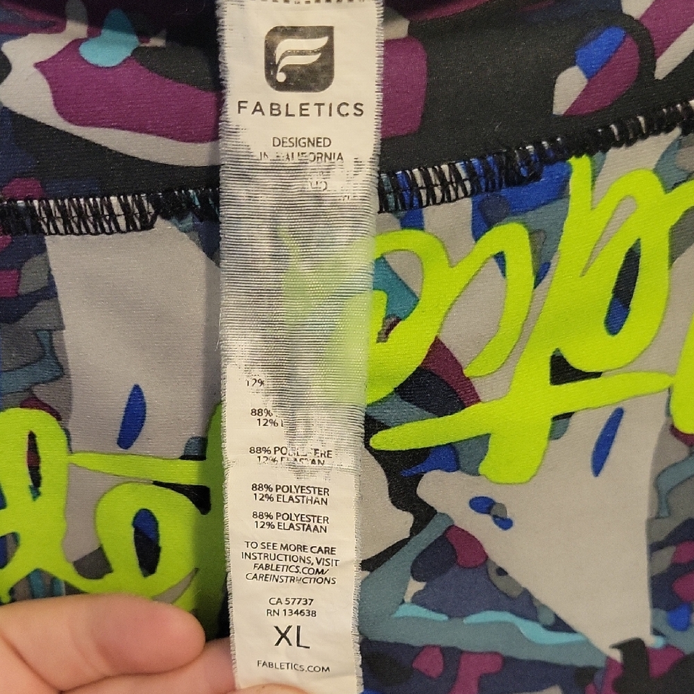 Fabletics Colorful Graphic Leggings XL